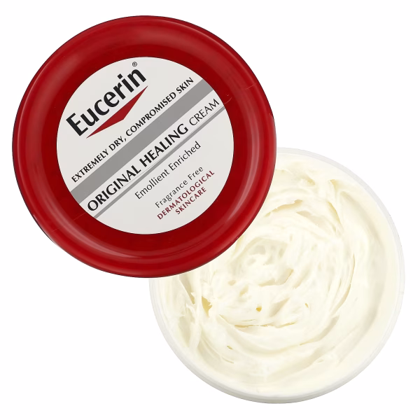Eucerin, Original Healing Cream, Extremely Dry, Compromised Skin, Fragrance Free, 16 oz (454 g) - Image 3