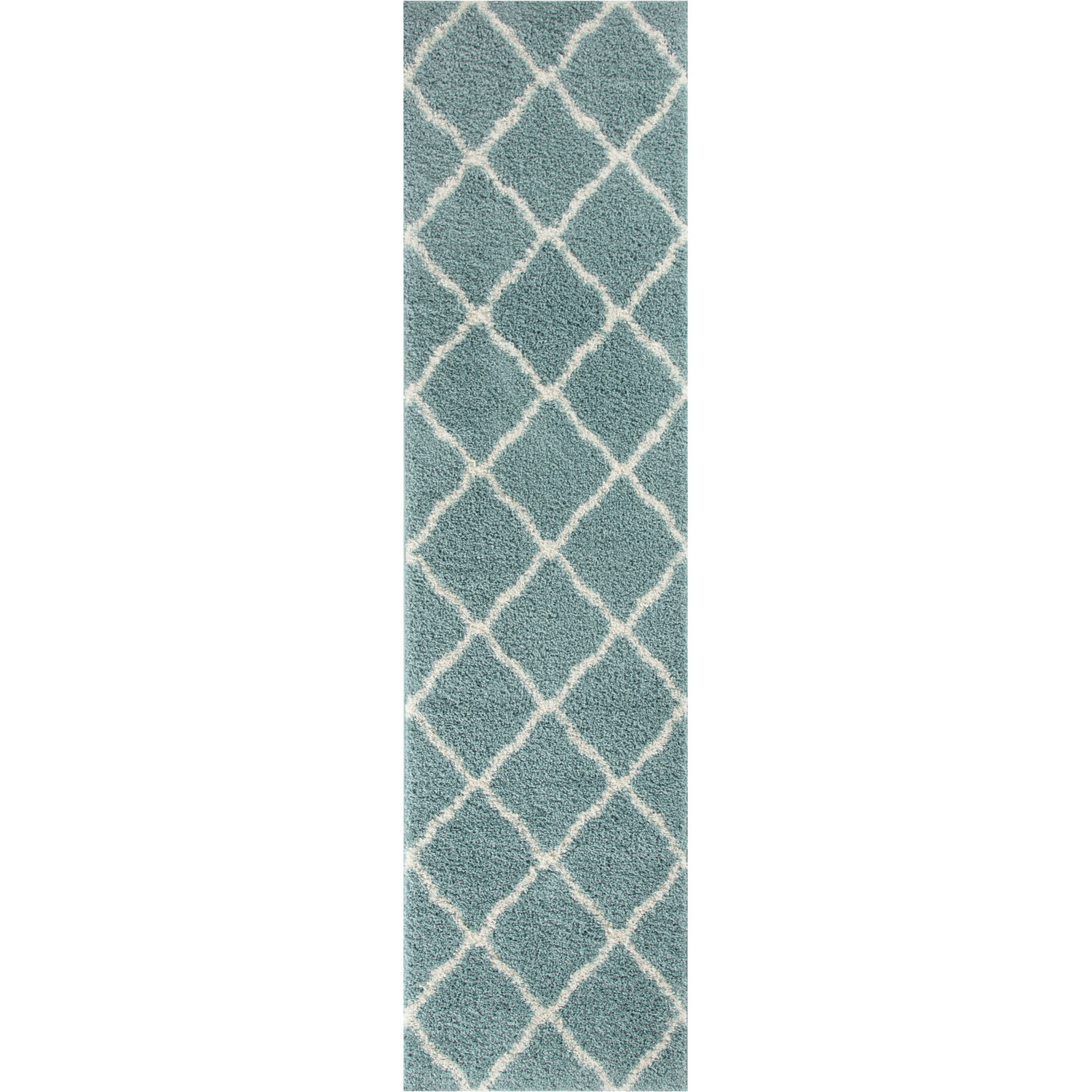 Myshaggy Moroccan Design Rug - Duck Egg Blue / 80x300cm Runner - Image 2