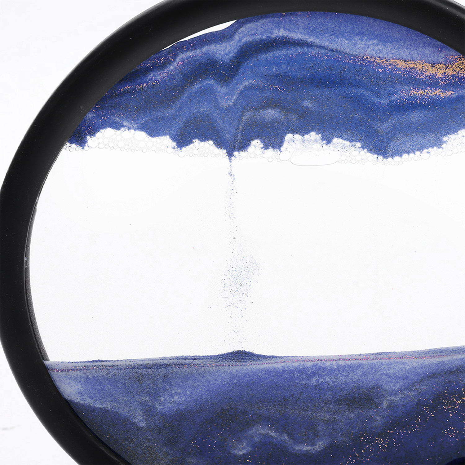 7-Inch 3D Moving Sand Art with Rotating Frame - Blue - Image 3