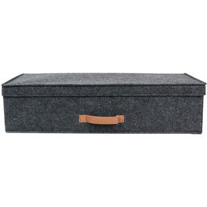 Malmo Felt Underbed Storage Box - Dark Grey