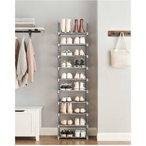 SONGMICS 10-Tier Metal Shoe Rack Storage Organiser - Image 3
