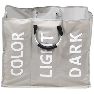 3 Bin Laundry Hamper Laundry Basket Laundry Sorter - Image 3