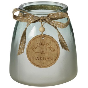 Frosted Glass Jar Vase