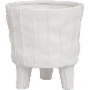 Fara White Large Planter - White