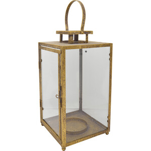 Antique Finish Lantern - Gold - Image 2