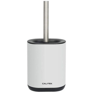 CALITEK Toilet Brush Flexible Silicon Bristles Handle - White