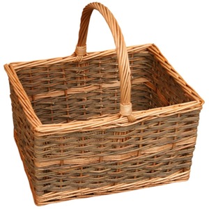 Yorkshire Rectangular Shopping Basket - Brown