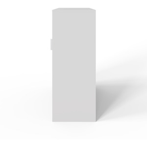 Leighton Sliding Door Shoe Cabinet - White - Image 3