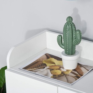 HOMCOM White Shoe Storage Cabinet - Image 2