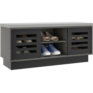 Shoe Storage Bench Shoe Shelf with Cushion