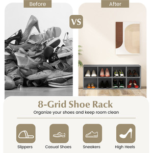8 Grid Shoe Bench - Image 2