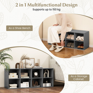 8 Grid Shoe Bench - Image 3