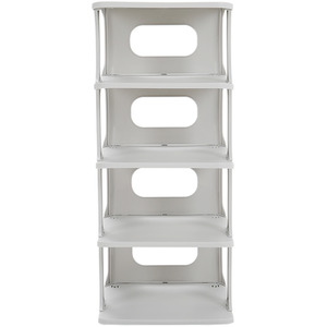 4-Tier PP Shoe Rack - White - Image 3