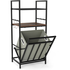 2 Tier Laundry Hamper - Coffee