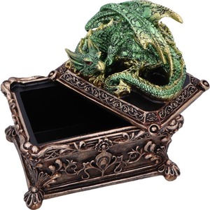 Guardian of the Hoard Dragon Trinket Box - 13cm - Image 3