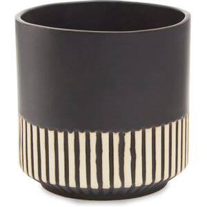Kiso Large Ceramic Planter - Black