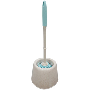 Pro Clean Anti-Bacteria Rubber Toilet Brush and Holder - Blue